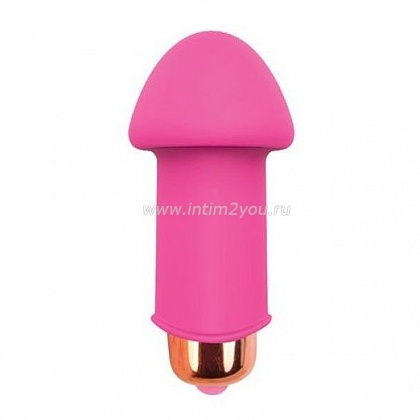 Розовый силиконовый вибромассажер Sweet Toys - 5 см.