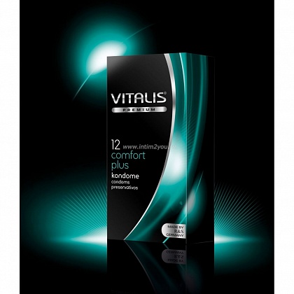 Контурные презервативы VITALIS premium №12 Comfort plus - 12 шт.