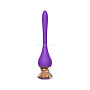 Фиолетовый вибромассажер Nipple Vibrator - 14,5 см.