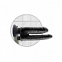 Двойной чёрный вибратор со съемной присоской Double Vibrating Double Penetrator - 23,5 см.