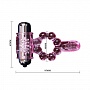 Эрекционное кольцо с вибростимуляцией клитора (розовое)