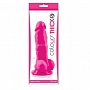 Розовый фаллоимитатор Pleasures Thick 5 Dildo - 18,3 см.