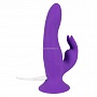 Фиолетовый силиконовый вибратор типа rabbit Pure Lilac Vibes Rabbit - 18 см.
