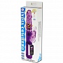 Фиолетовый вибратор India Cowhead с ротацией и клиторальной стимуляцией - 23 см.