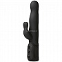 Чёрный хай-тек вибромассажер iVibe Select iRabbit - 26 см.