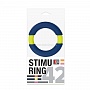 Синее эрекционное кольцо NEON STIMU RING 42MM BLUE/YELLOW