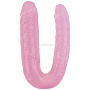 Розовый двусторонний фаллоимитатор 17.7 Inch Dildo - 22,5 см.