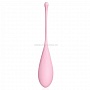 Розовый силиконовый вагинальный шарик со шнурком
