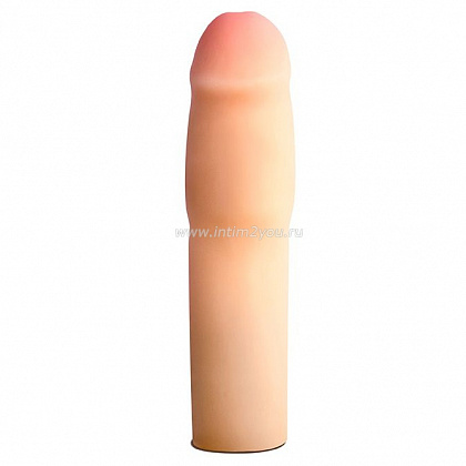 Телесная насадка-удлинитель на пенис PERFORMANCE 1.5INCH COCK XTENDER - 16 см.