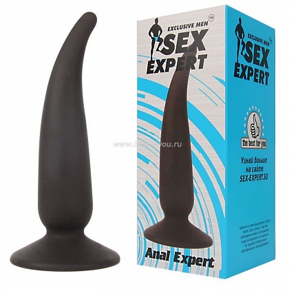 Анальная пробка с тонким кончиком Sex Expert - 11 см.