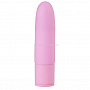 Розовый силиконовый мини-вибратор - 10 см.