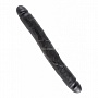Чёрный двусторонний фаллоимитатор 12  Slim Double Dildo - 31,4 см.