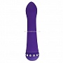 Фиолетовый вибратор BLISS CARESSING VIBE - 14,2 см.