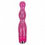 Розовый вибромассажер-ёлочка Starlight Gems Libra  Vibrating Massager - 17,7 см.