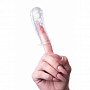 Прозрачная рельефная насадка на палец Gexa - 9 см.