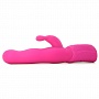 Розовый хай-тек вибромассажер iVibe Select iRabbit - 26 см.