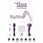 Фиолетовый двусторонний вибратор Sasha - 22,5 см.