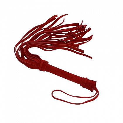 Красная мини-плеть «Королевский велюр» - 40 см.