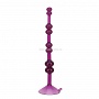 Фиолетовая анальная втулка анальная на присоске - 17,8 см.