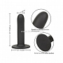 Черный анальный стимулятор Silicone Smooth Probe - 15,25 см.
