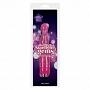Розовый вибромассажер-ёлочка Starlight Gems Libra  Vibrating Massager - 17,7 см.