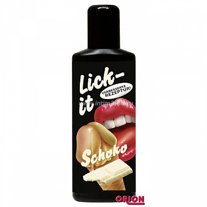 Съедобная смазка Lick It со вкусом белого шоколада - 100 мл.