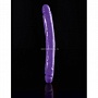 Двухголовый фиолетовый фаллоимитатор Double Dillio - 30,5 см.