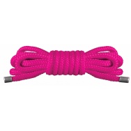 Розовая нейлоновая верёвка для бандажа Japanese Mini