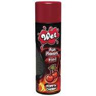 Гель-лубрикант на водной основе Wet Fun Flavors Poppn Cherry с ароматом вишни - 316 мл.