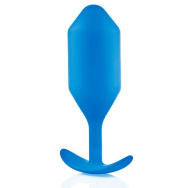 Синяя пробка для ношения B-vibe Snug Plug 5 - 14 см.
