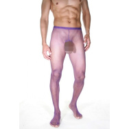 Мужские фиолетовые колготы с полностью открытыми ягодицами