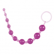 Анальный массажер шарики-цепочка фиолетовый