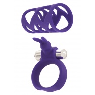 Набор фиолетовых насадок TICKLER BUNNY RING SET