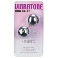 Шарики вагинальные серебристые Vibratone DUO-BALLS