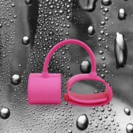 Розовые наручники из силикона Silicone Submissions Wrist Cuffs