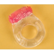 Прозрачное эрекционное кольцо с вибратором