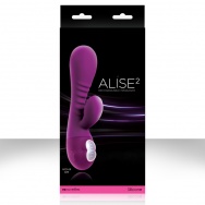 Фиолетовый вибромассажер Alise 2 Purple - 11,6 см.