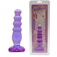 Фиолетовая анальная ёлочка Cristal Jellies - 14 см.