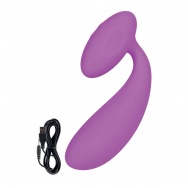 Вибромассажер изогнутый Lust by JOPEN L10 перезаряжаемый фиолетовый