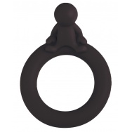 Чёрное эрекционное кольцо на пенис Village People John