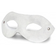 Белая замшевая маска Leather Mask