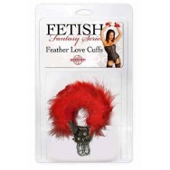 Металлические наручники с пухом Feather Love Cuffs