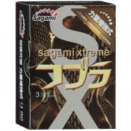 Суженные к кончику презервативы Sagami Xtreme COBRA - 3 шт.