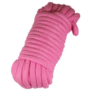 Розовая верёвка для бондажа и декоративной вязки - 10 м.