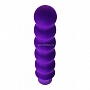 Фиолетовый фигурный вибратор - 17 см.
