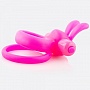 Розовое виброкольцо  Ушки кролика