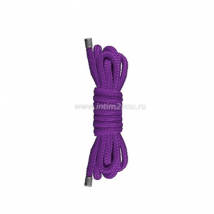 Фиолетовая нейлоновая веревка для бандажа Japanese Mini