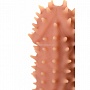 Телесная насадка на фаллос с имитацией шипов KOKOS Extreme Sleeve 07 - 14,7 см.