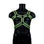 Стильная портупея Body Harness с неоновым эффектом - размер L-XL