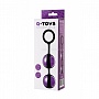 Фиолетово-чёрные вагинальные шарики TOYFA A-toys